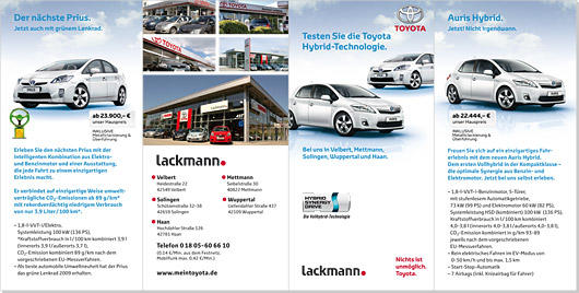 Flyer Hybridmodelle - Aussenseiten (Altarfalz)