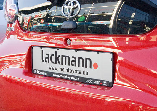 Logoanwendung Nummernschild